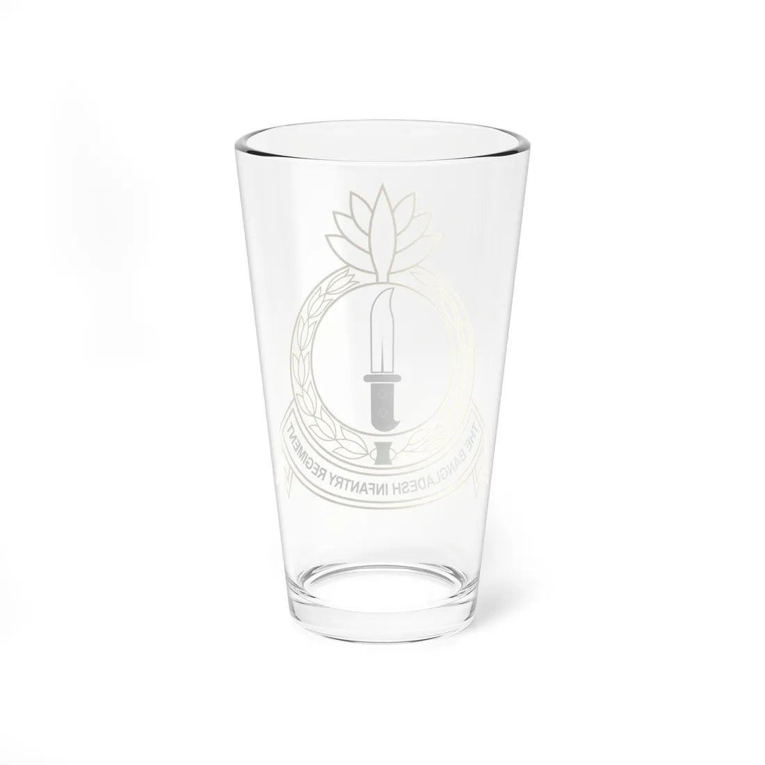 Bangladesh Infantry Regiment Insignia (Bangladesh) (Coat of Arms) Pint Glass 16oz - Go Mug Yourself