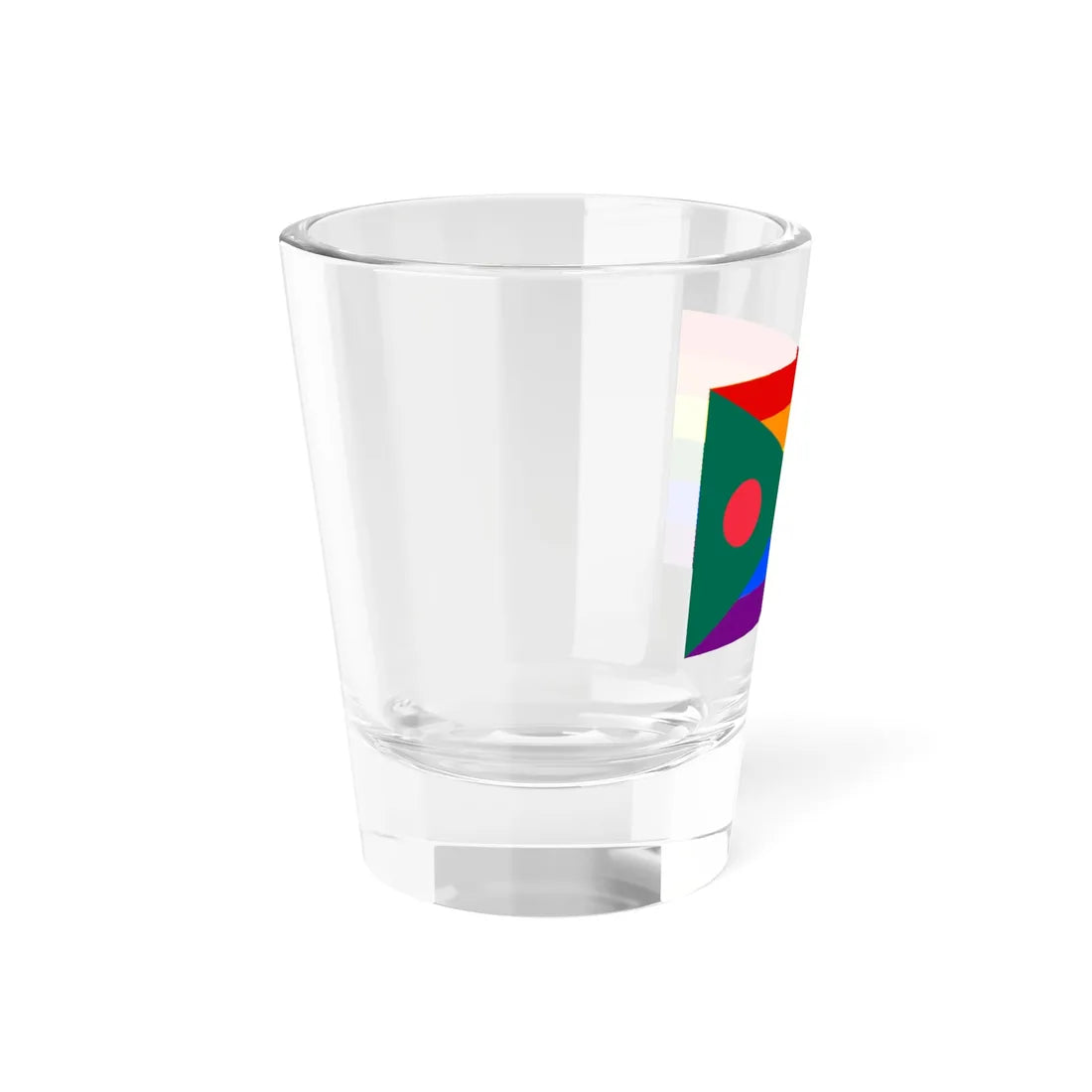 Bangladesh LGBT rainbow flag (Bangladesh) Shot Glass 1.5oz - Go Mug Yourself