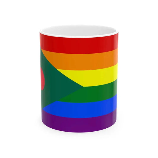 Bangladesh LGBT rainbow flag (Bangladesh) White Coffee Mug 11oz - Go Mug Yourself
