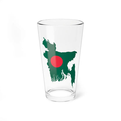Bangladesh Map Flag (Bangladesh) Pint Glass 16oz 16oz - Go Mug Yourself