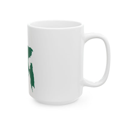 Bangladesh Map Flag (Bangladesh) White Coffee Mug-Go Mug Yourself