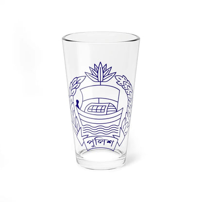 Bangladesh Police Emblem 1972-2003 2009-2025 (Bangladesh) (Coat of Arms) Pint Glass 16oz 16oz - Go Mug Yourself