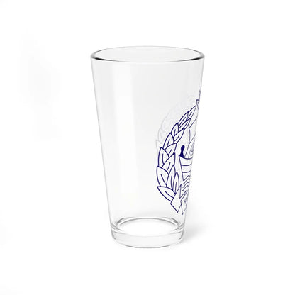 Bangladesh Police Emblem 1972-2003 2009-2025 (Bangladesh) (Coat of Arms) Pint Glass 16oz - Go Mug Yourself