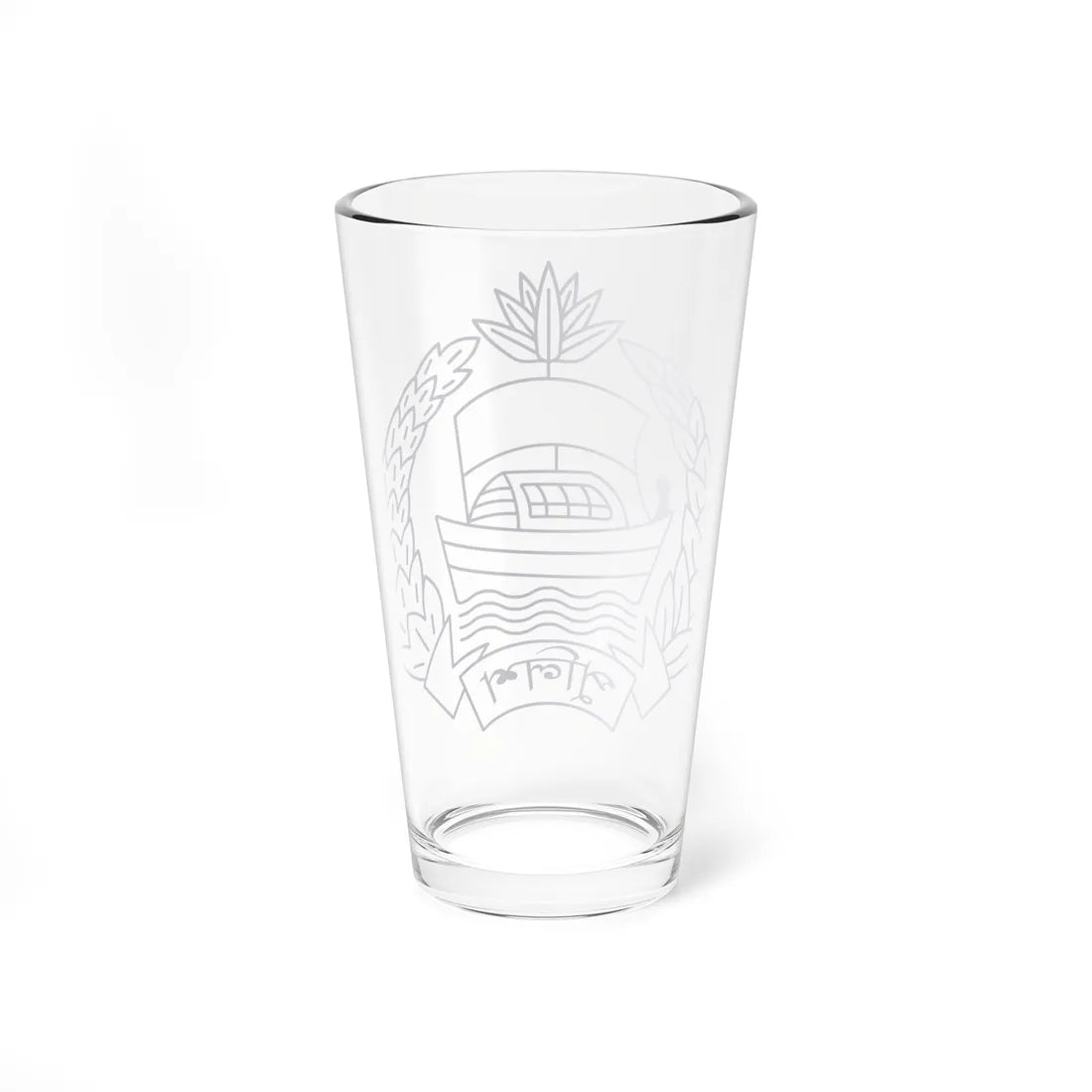 Bangladesh Police Emblem 1972-2003 2009-2025 (Bangladesh) (Coat of Arms) Pint Glass 16oz - Go Mug Yourself