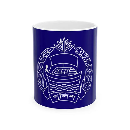 Bangladesh Police Flag (Bangladesh) White Coffee Mug 11oz - Go Mug Yourself