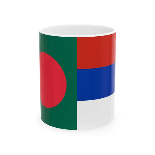Bangladesh-Serbia-Flags (Bangladesh) White Coffee Mug 11oz - Go Mug Yourself