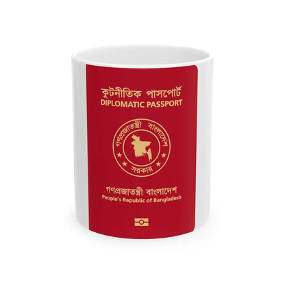 Bangladeshi Diplomatic Passport - White Coffee Mug-11oz-Go Mug Yourself