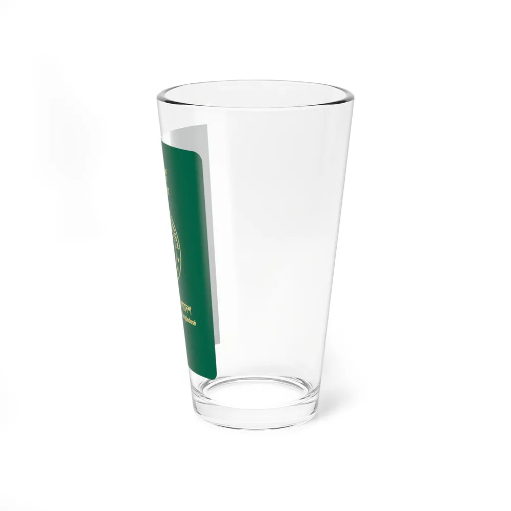 Bangladeshi E-Passport - Pint Glass 16oz-Go Mug Yourself