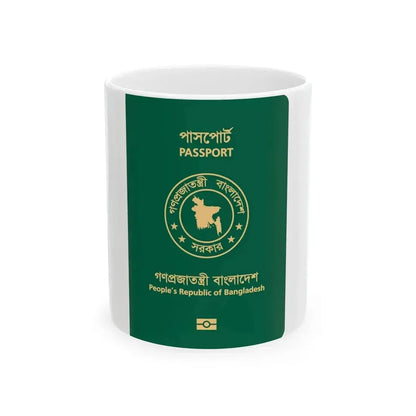 Bangladeshi E-Passport - White Coffee Mug 11oz - Go Mug Yourself
