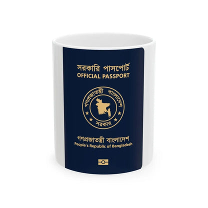 Bangladeshi Official Passport - White Coffee Mug-11oz-Go Mug Yourself