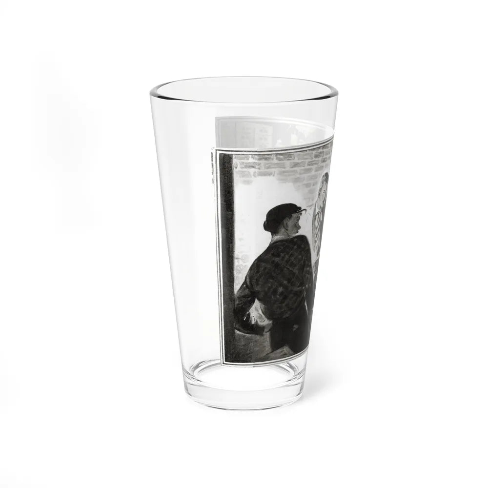 Bank Holdup (2), Cosmopolitan, January 1934 (Magazine Illustration) Pint Glass 16oz-Go Mug Yourself