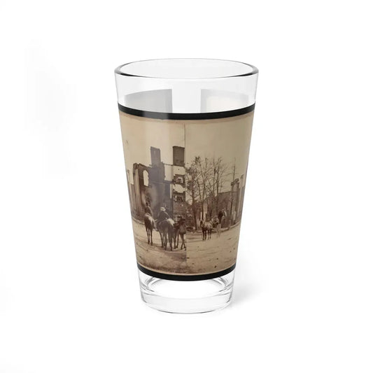 Bank Of Chambersburg & Franklin House, Chambersburg, Franklin Co., Pa., Destroyed By The Rebels Under Mccausland, July 30th, 1864 (U.S. Civil War) Pint Glass 16oz 16oz - Go Mug Yourself