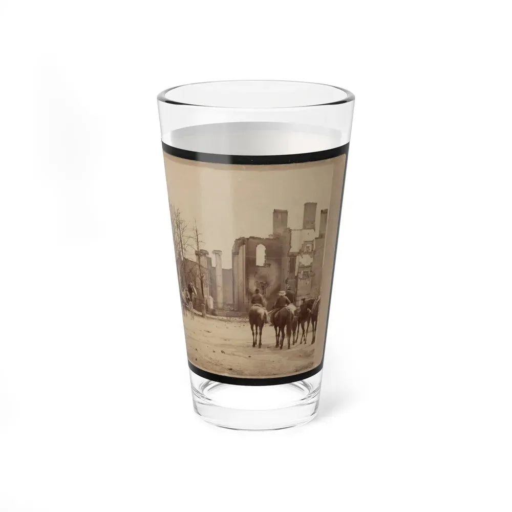 Bank Of Chambersburg & Franklin House, Chambersburg, Franklin Co., Pa., Destroyed By The Rebels Under Mccausland, July 30th, 1864 (U.S. Civil War) Pint Glass 16oz - Go Mug Yourself