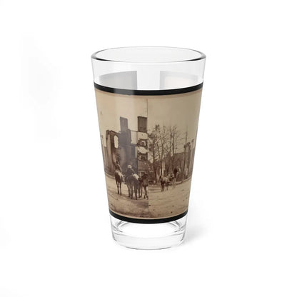 Bank Of Chambersburg & Franklin House, Chambersburg, Franklin Co., Pa., Destroyed By The Rebels Under Mccausland, July 30th, 1864 (U.S. Civil War) Pint Glass 16oz-16oz-Go Mug Yourself