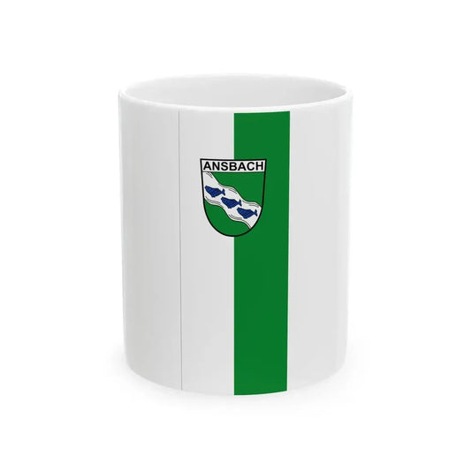 Banner Ansbach (Germany) White Coffee Mug 11oz - Go Mug Yourself