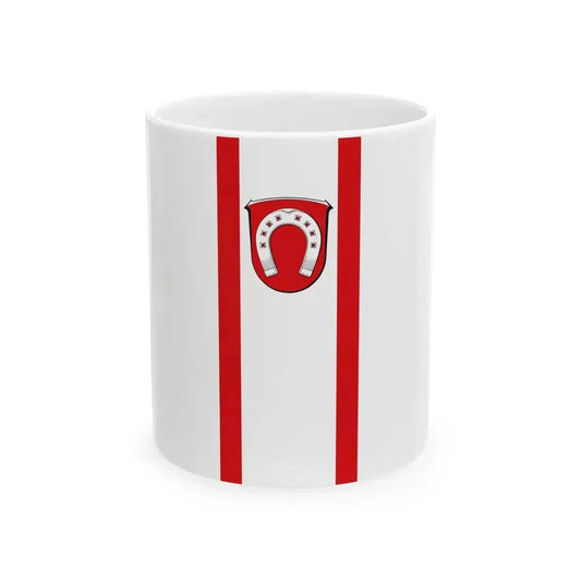 Banner Biebesheim am Rhein (Germany) White Coffee Mug 11oz - Go Mug Yourself