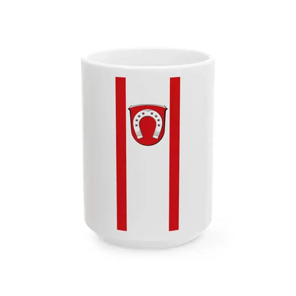 Banner Biebesheim am Rhein (Germany) White Coffee Mug 15oz - Go Mug Yourself