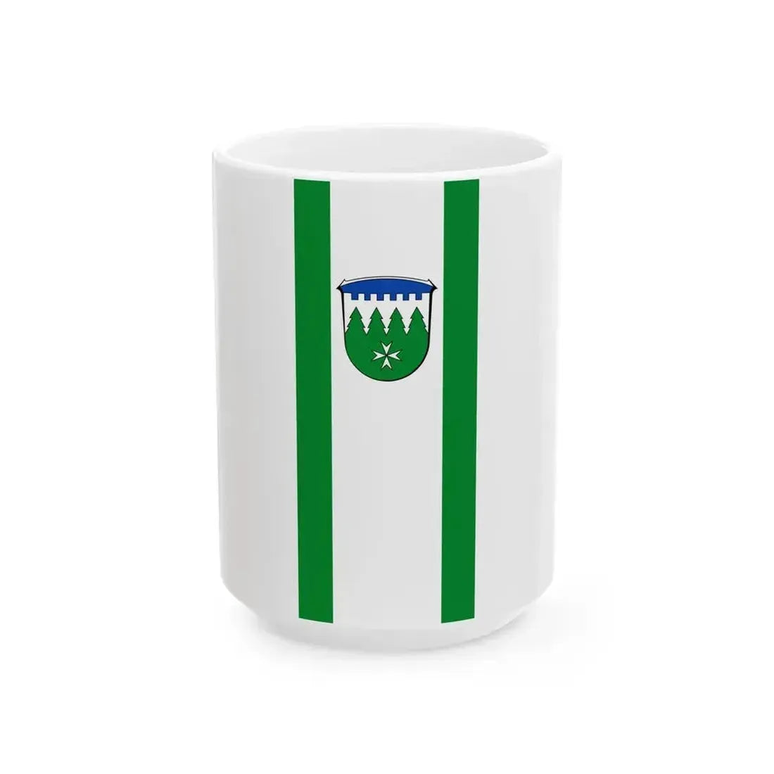 Banner Burgwald (Germany) White Coffee Mug 15oz - Go Mug Yourself