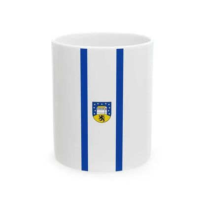 Banner der Gemeinde Petersberg Saalekreis (Germany) White Coffee Mug 11oz - Go Mug Yourself