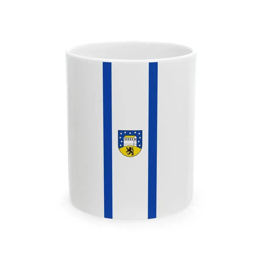 Banner der Gemeinde Petersberg Saalekreis (Germany) White Coffee Mug 11oz - Go Mug Yourself
