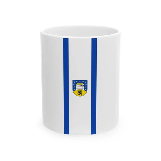 Banner der Gemeinde Petersberg Saalekreis (Germany) White Coffee Mug 11oz - Go Mug Yourself