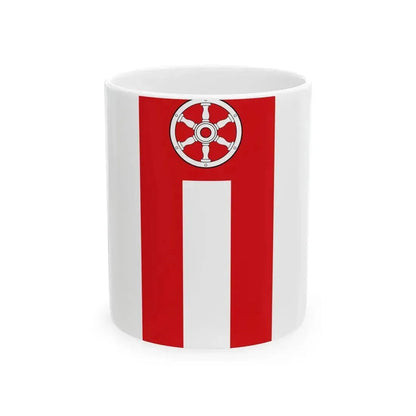 Banner der kreisfreien Stadt Erfurt laut Hauptsatzung (Germany) White Coffee Mug 11oz - Go Mug Yourself