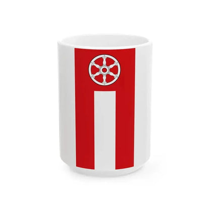 Banner der kreisfreien Stadt Erfurt laut Hauptsatzung (Germany) White Coffee Mug 15oz - Go Mug Yourself