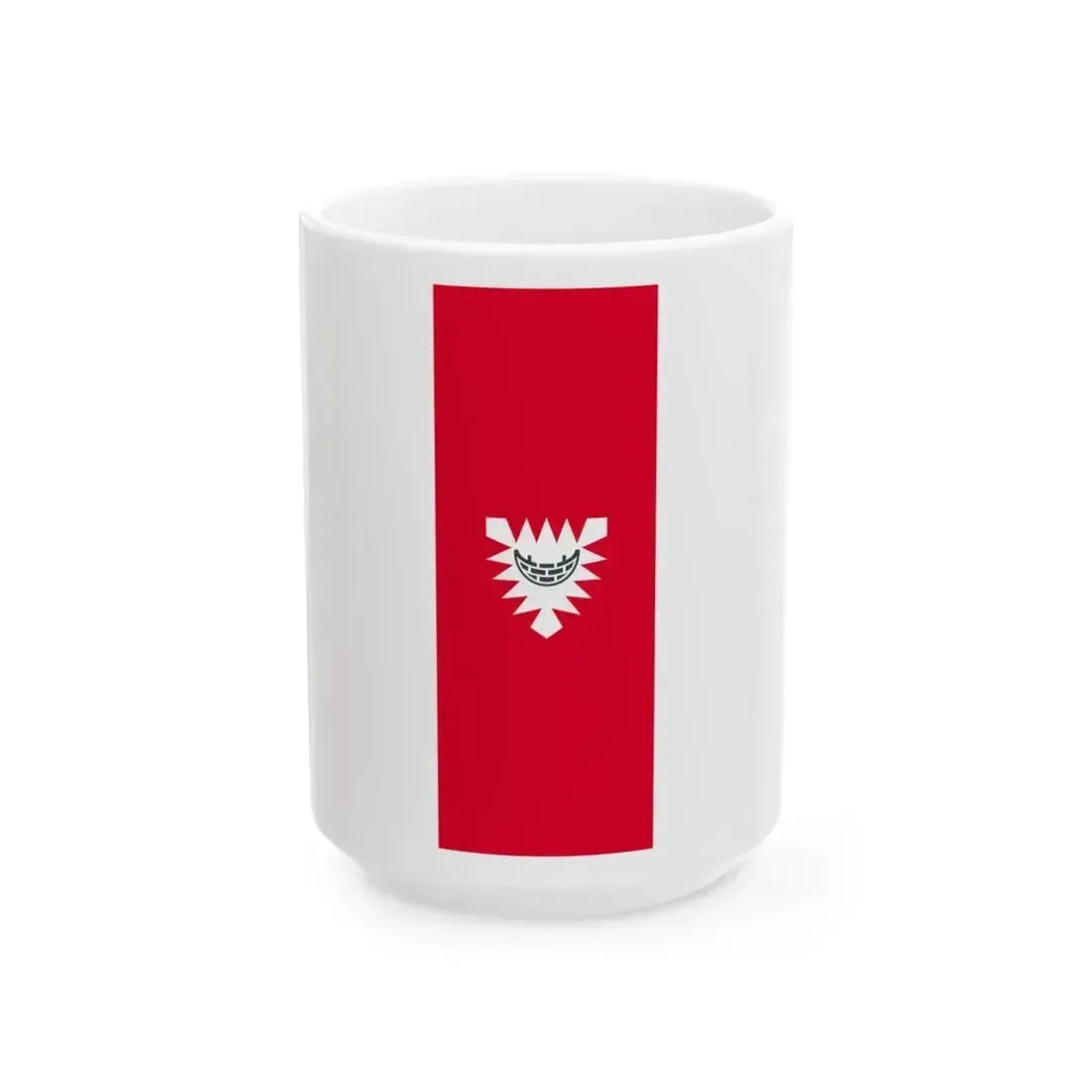Banner der kreisfreien Stadt Kiel (Germany) White Coffee Mug 15oz - Go Mug Yourself