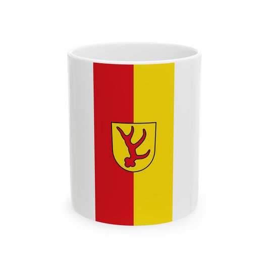 Banner der Stadt Forst Lausitz 2005-2011 (Germany) White Coffee Mug-11oz-Go Mug Yourself