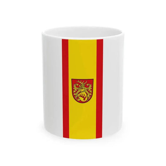 Banner der Stadt Forst Lausitz (Germany) White Coffee Mug 11oz - Go Mug Yourself