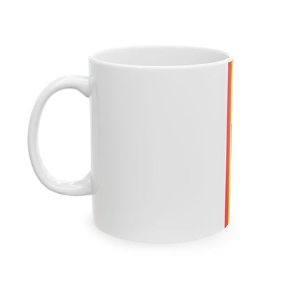 Banner der Stadt Forst Lausitz (Germany) White Coffee Mug-Go Mug Yourself