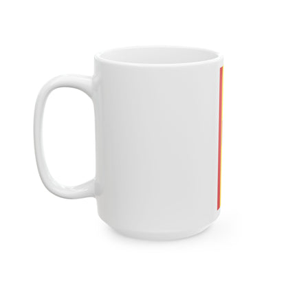 Banner der Stadt Forst Lausitz (Germany) White Coffee Mug-Go Mug Yourself