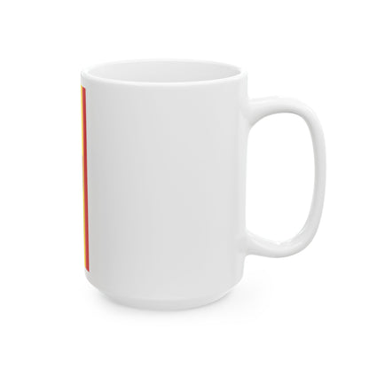 Banner der Stadt Forst Lausitz (Germany) White Coffee Mug-Go Mug Yourself