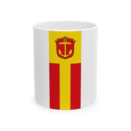 Banner der Stadt Ludwigshafen am Rhein (Germany) White Coffee Mug-11oz-Go Mug Yourself