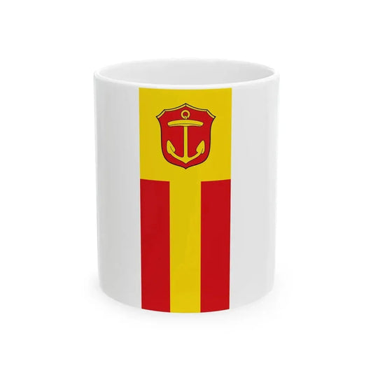 Banner der Stadt Ludwigshafen am Rhein (Germany) White Coffee Mug 11oz - Go Mug Yourself