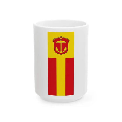 Banner der Stadt Ludwigshafen am Rhein (Germany) White Coffee Mug 15oz - Go Mug Yourself