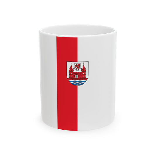 Banner der Stadt Schwedt (Germany) White Coffee Mug-11oz-Go Mug Yourself