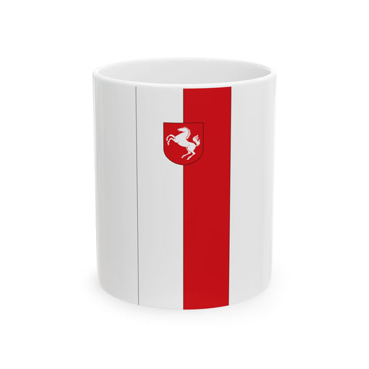 Banner des Landschaftsverbandes Westfalen-Lippe (Germany) White Coffee Mug-11oz-Go Mug Yourself
