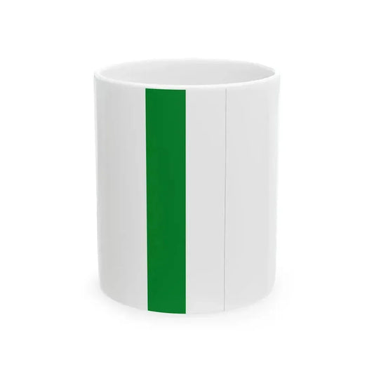 Banner green white (Germany) White Coffee Mug 11oz - Go Mug Yourself