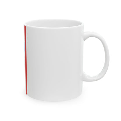 Banner Hambach bei Heppenheim (Germany) White Coffee Mug-Go Mug Yourself