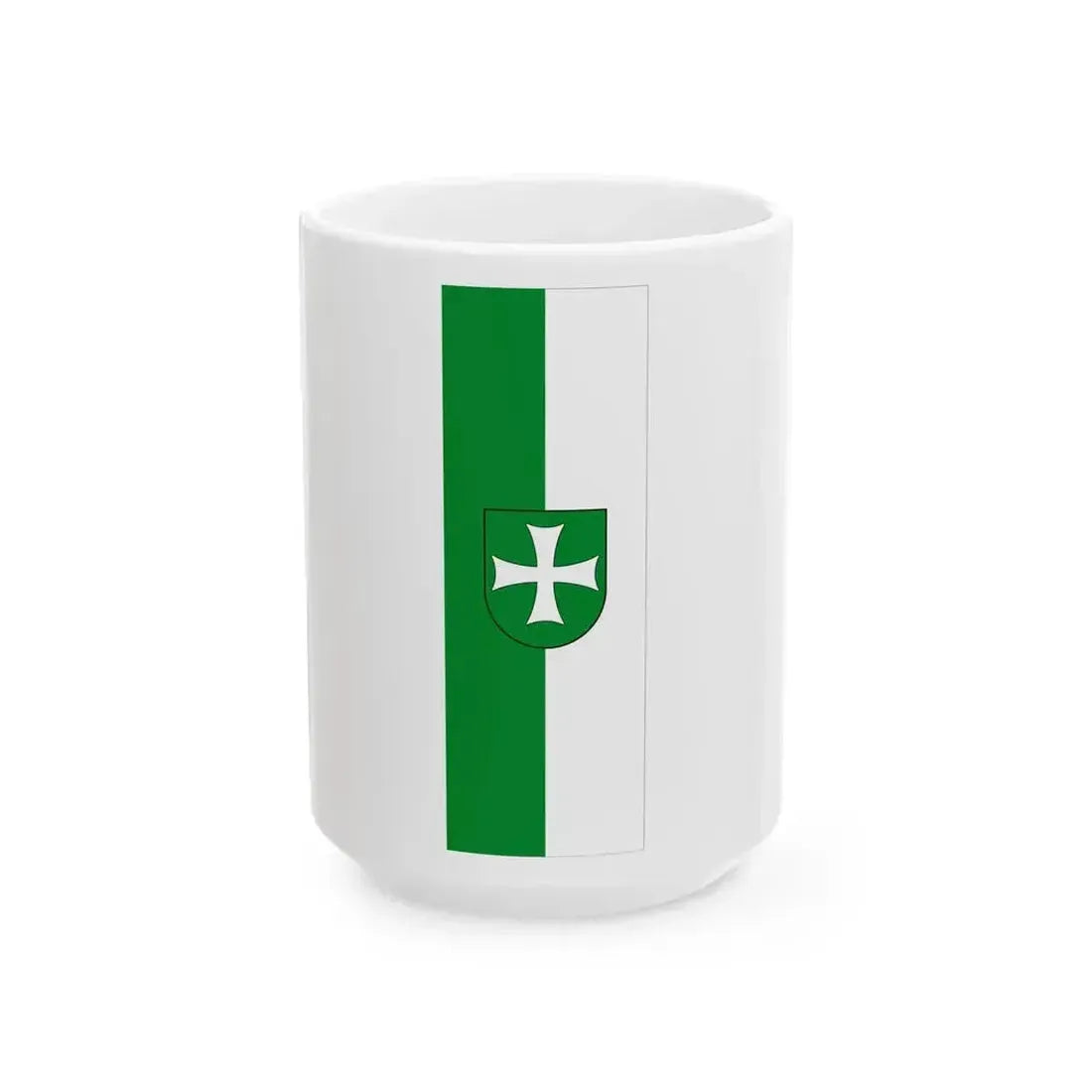 Banner Heiligenkreuz im Lafnitztal (Austria) White Coffee Mug 15oz - Go Mug Yourself