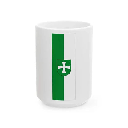 Banner Heiligenkreuz im Lafnitztal (Austria) White Coffee Mug 15oz - Go Mug Yourself