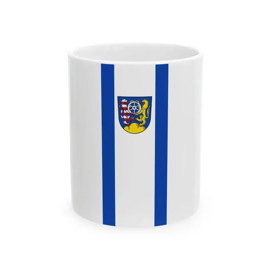 Banner Landkreis Frankenberg (Germany) White Coffee Mug 11oz - Go Mug Yourself