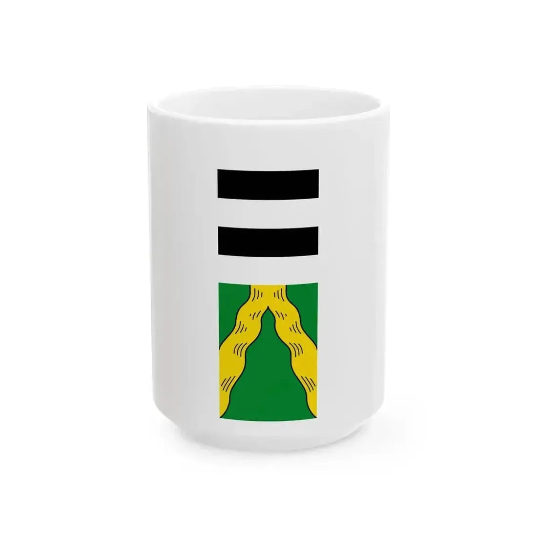 Banner Langendiebach (Germany) White Coffee Mug 15oz - Go Mug Yourself