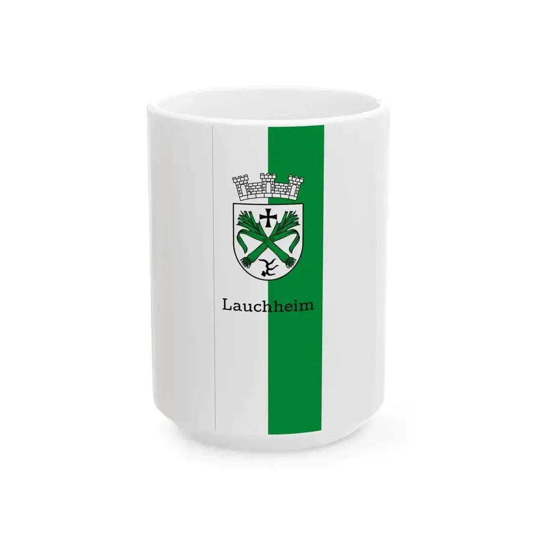 Banner Lauchheim (Germany) White Coffee Mug 15oz - Go Mug Yourself