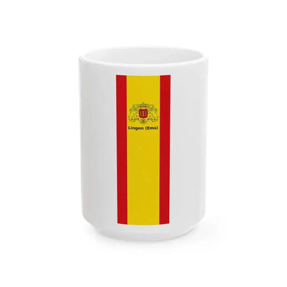 Banner Lingen Ems (Germany) White Coffee Mug 15oz - Go Mug Yourself