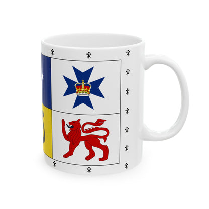 Banner of Arms of Australia 1953-2022 (Australia) White Coffee Mug-Go Mug Yourself