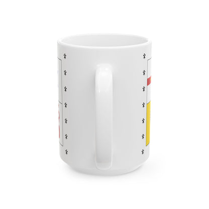 Banner of Arms of Australia 1953-2022 (Australia) White Coffee Mug-Go Mug Yourself