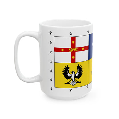 Banner of Arms of Australia 1953-2022 (Australia) White Coffee Mug-Go Mug Yourself