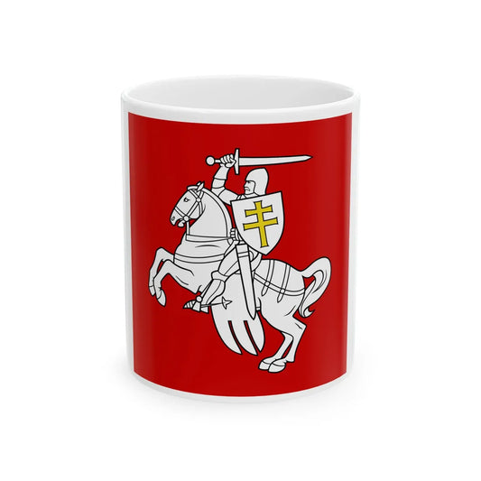 Banner of arms of Belarus 1991-1995 1-1 (Belarus) White Coffee Mug 11oz - Go Mug Yourself
